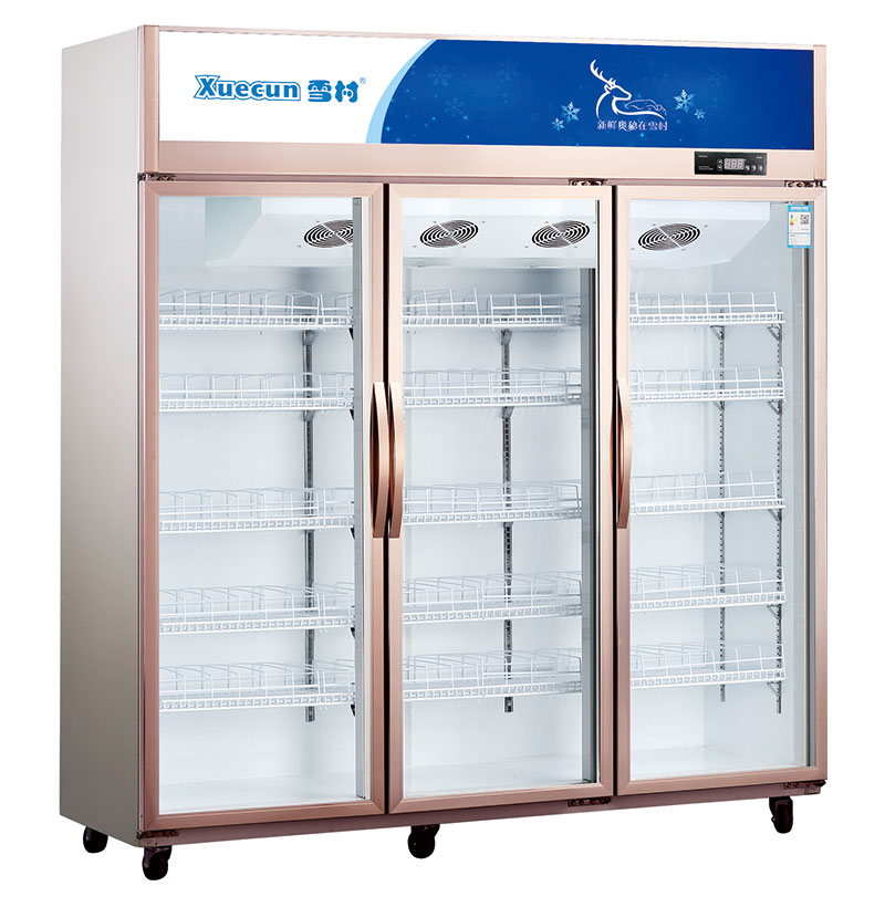 三门风冷陈列柜-上机组