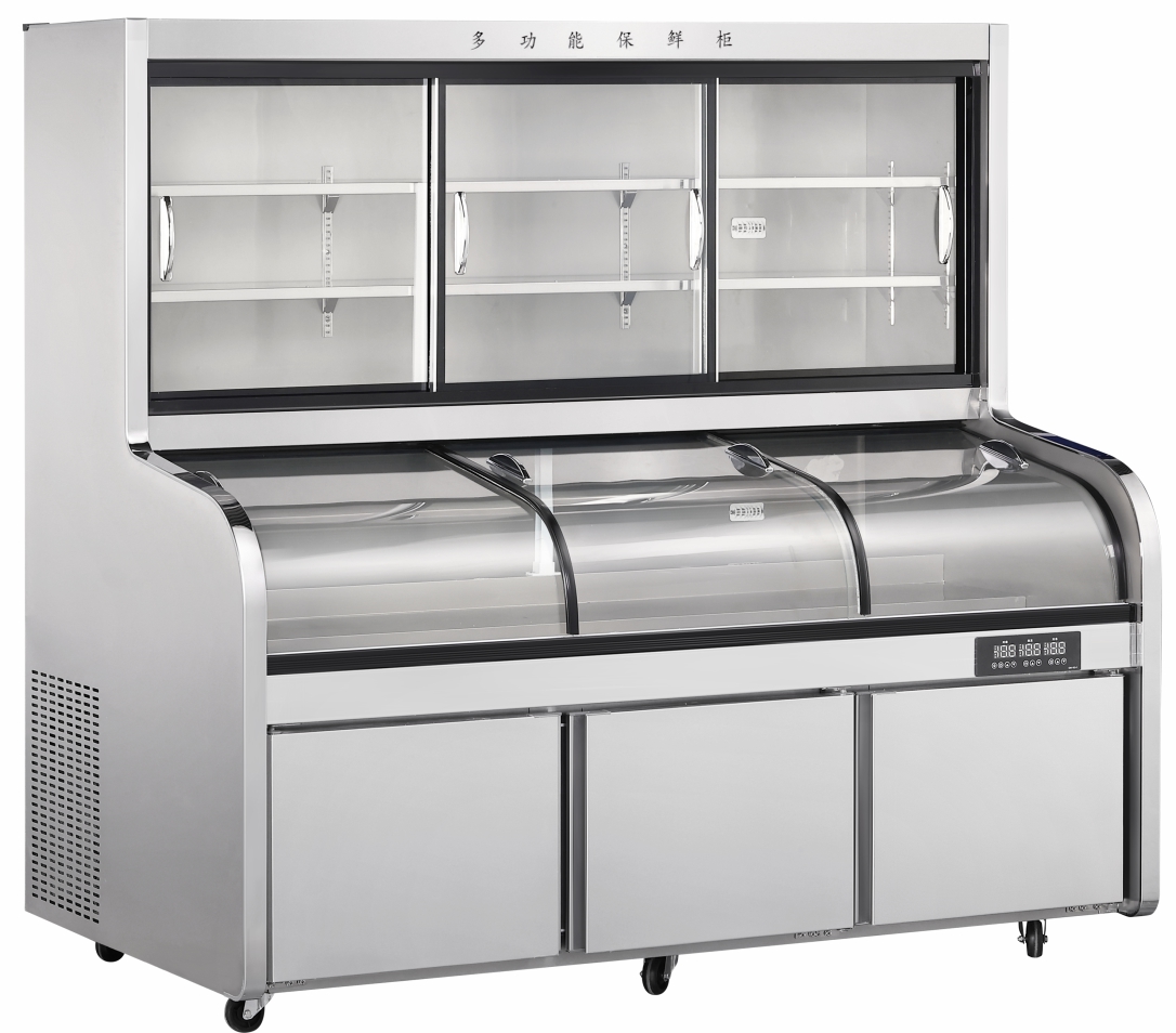 三温六台阶直角移门冰台